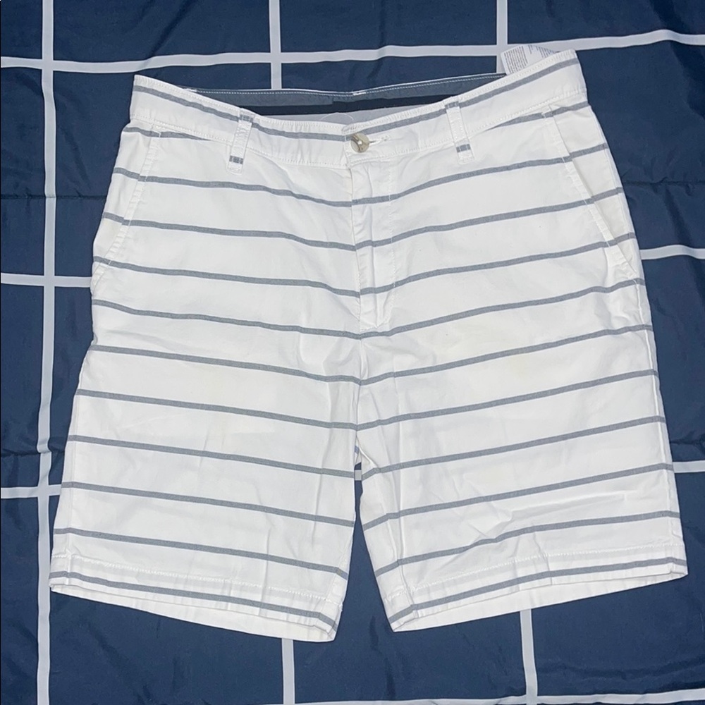Nautica White Striped Shorts